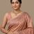 Orange color cotton silk woven designer ethnic partywear saree