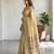 Yellow color cotton silk woven designer ethnic partywear saree