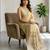Yellow color cotton silk woven designer ethnic partywear saree