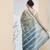 Mahendi color silk blend fabric designer printed ready to wear saree