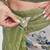 Green color silk blend fabric designer printed ready to wear saree