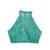 Turquoise color silk blend fabric designer printed ready to wear saree