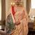 Peach color smart and rich looks cotton silk traditional saree