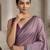 Pink color cotton silk fabric woven designer ethnic festive saree