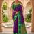 Magenta color beautiful woven designer soft silk rich looks saree