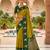 Mahendi color beautiful woven designer soft silk rich looks saree