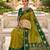 Mahendi color beautiful woven designer soft silk rich looks saree