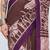 Beautiful silk blended purple color elegant ready to wear printed saree