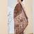 Beautiful silk blended brown color elegant ready to wear printed saree
