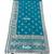 Teal color lichi silk fabric woven silver jari designer saree
