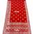 Red color lichi silk fabric woven silver jari designer saree