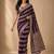 Wine color georgette fabric designer woven partywear ethnic saree