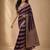 Wine color georgette fabric designer woven partywear ethnic saree