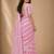 Pink color georgette fabric designer woven partywear ethnic saree