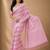 Pink color georgette fabric designer woven partywear ethnic saree