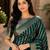 Teal blue color georgette fabric designer woven partywear ethnic saree