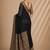 Black color smart chiffon designer wevon jacquard designer partywear saree