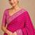 Pink color smart chiffon designer wevon jacquard designer partywear saree