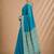 Firozi color smart chiffon designer wevon jacquard designer partywear saree
