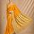 Yellow color smart chiffon designer wevon jacquard designer partywear saree