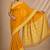 Yellow color smart chiffon designer wevon jacquard designer partywear saree