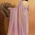 Light purple color smart designer lace border organza fabric partywear organza saree