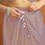 Light purple color smart designer lace border organza fabric partywear organza saree