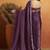 Violet color smart designer lace border organza fabric partywear organza saree