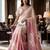 Pink color linen fabric designer partywear saree