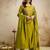 Purple color chinon fabric beautiful embroiered palazzo dress for ceremonial looks