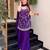 Wine color smart embroidered heavy partywear salwar suit