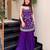 Wine color smart embroidered heavy partywear salwar suit