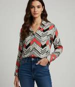 Multy color designer printed super satin fabric elegant printed shirt for girls