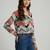 Multy color designer printed super satin fabric elegant printed shirt for girls