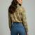 Green color designer printed super satin fabric elegant printed shirt for girls
