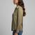 Green color designer printed super satin fabric elegant printed shirt for girls