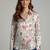 White color designer printed super satin fabric elegant printed shirt for girls