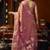 Peach heavy tissue with allover cow butta & fancy tassels saree