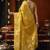 Golden heavy tissue with allover cow butta & fancy tassels saree