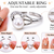 Pearl finger ring with cz accents, silver-tone, adjustable ring