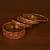 Designer Gold Plated Red Meenakari Bangle Set