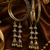 Antique Gold Plated Stone Studded Jhumki Bangle