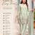 Pista crepe embroidered kurta set for women with pant and dupatta