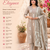 Cream cotton embroidered kurta set for women with pant and dupatta