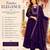 Purple silk blend embroidered kurta set for women with dupatta and pant