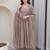 Cream silk blend embroidered kurta set for women with pant and dupatta
