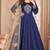 Blue Taffeta Silk Anarkali Suit