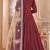 marron Taffeta Silk Butti Anarkali Suit