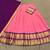 Traditional Ethnic Pink silk blend Lehenga with Deep Purple Pallu and Intricate Gold Zari Detailing