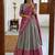  Grey Traditional Lehenga Choli Set Featuring Intricate Purple and Gold Zari Detailing